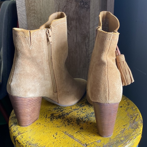 Hush puppies 9.5 Daisee Billie camel suede zip side boots - Picture 9 of 16